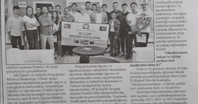 Projemiz yerel ve ulusal basında göz doldurdu