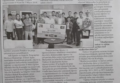 Projemiz yerel ve ulusal basında göz doldurdu
